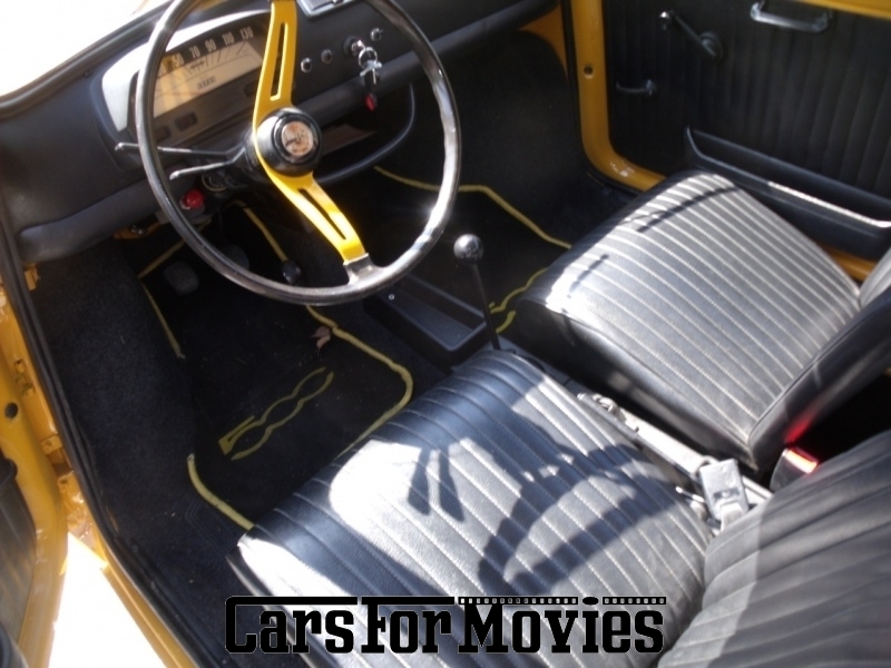 CarsForMovies | Fiat 500 1971 Italien Gelb Schwarz Zivilfahrzeug Kleinwagen Hamburg 4136 Oldtimer